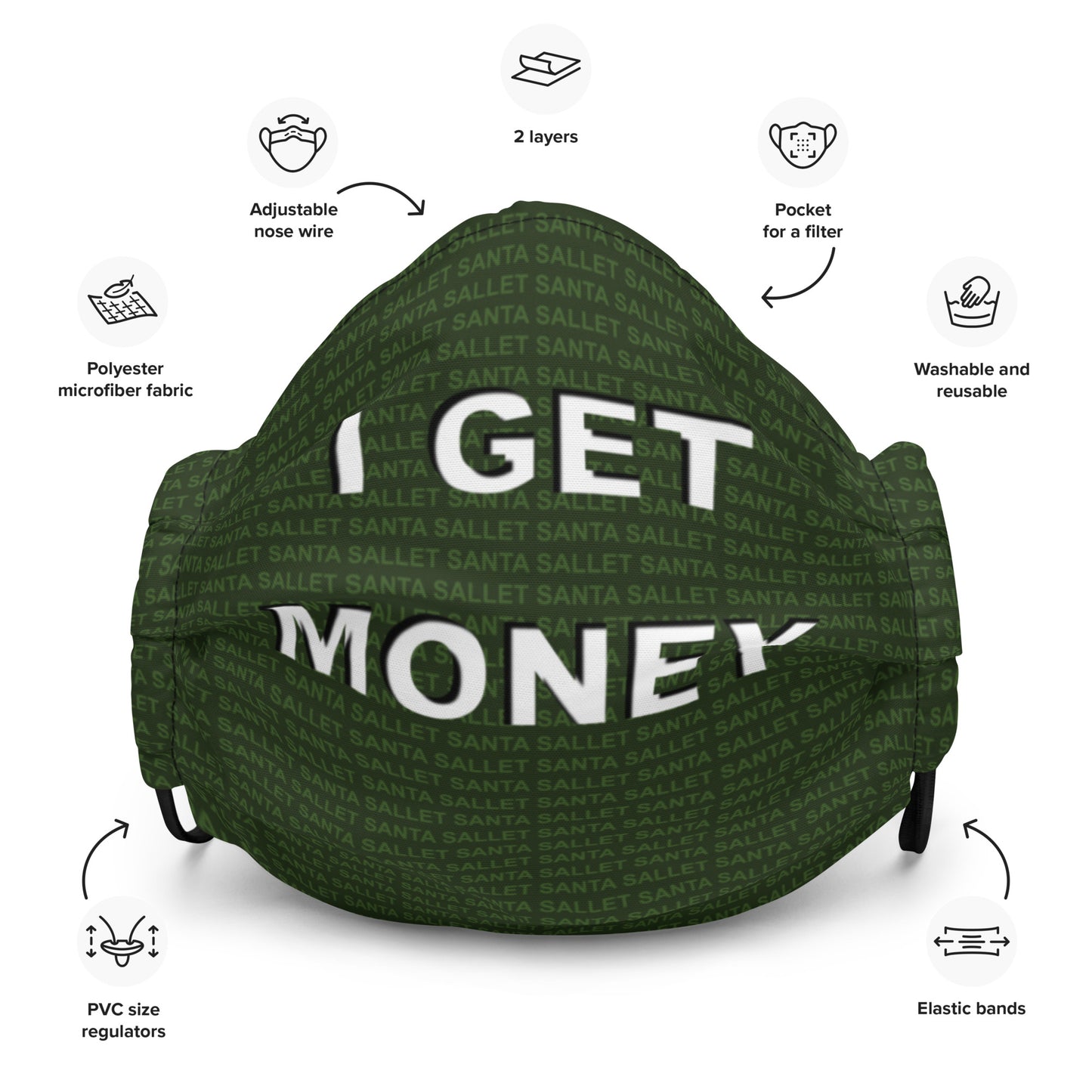 I Get Money Face Mask